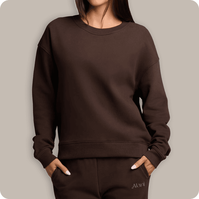 Legacy Crewneck in Espresso